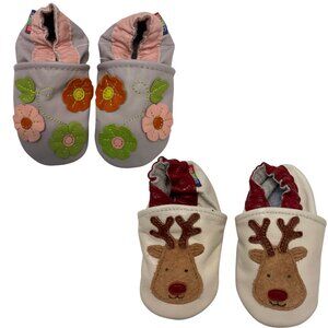 Carozoo Soft Sole Leather Baby Shoes 6-12 Months Multiple Styles